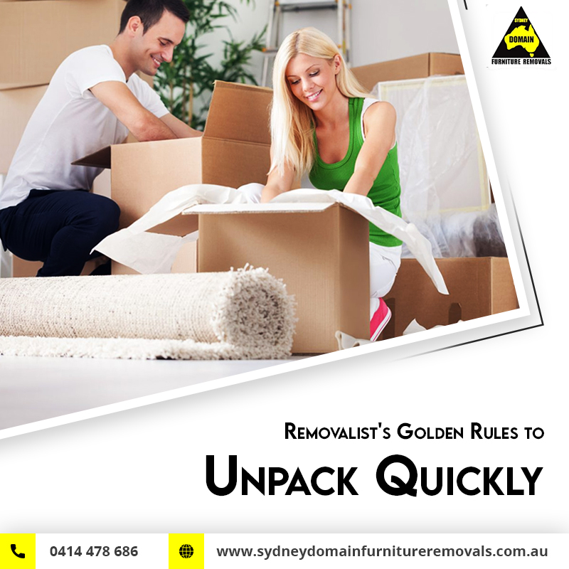 An Interstate Removalist & Golden Rules to Unpack Quickly