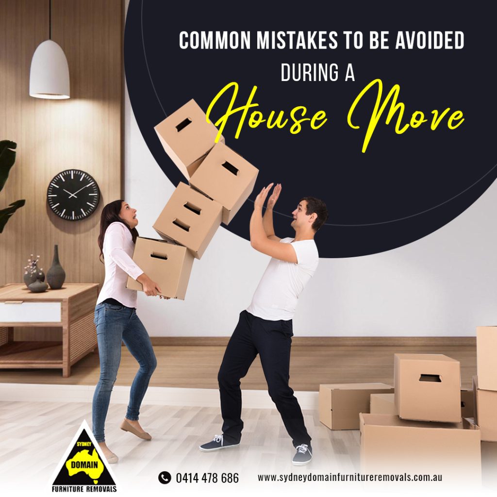 Common Mistakes You Must Avoid During a House Move